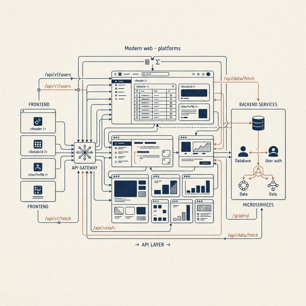 Modern web platforms project visual