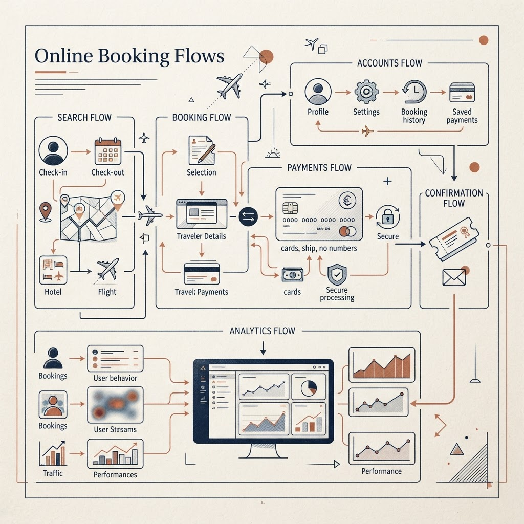 Online booking project visual